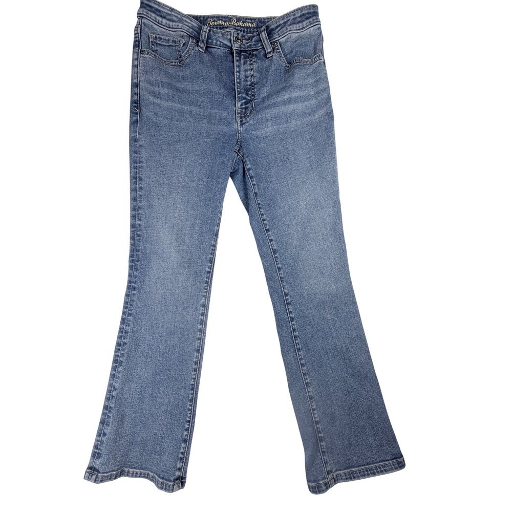Tommy Bahama Indigo Palms Womens Bootcut Jeans Medium Wash Blue Size 4 SW121077